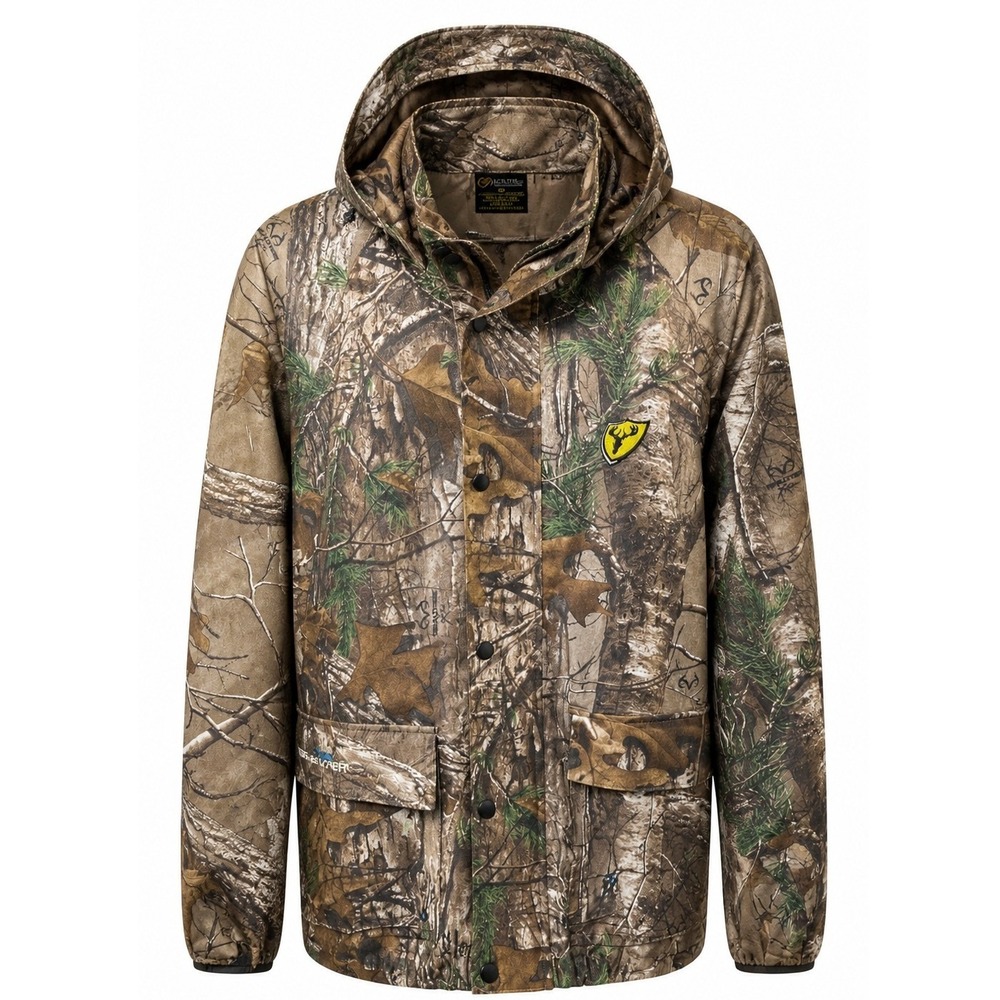 Scent Blocker Jacket Men;s Med Realtree Camo Rain Blocker Layer 3 Brown Camo